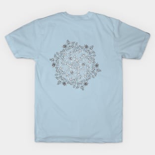 Beautiful ornamental floral circle T-Shirt